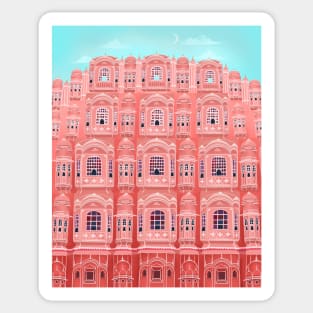 Hawa Mahal, India Sticker